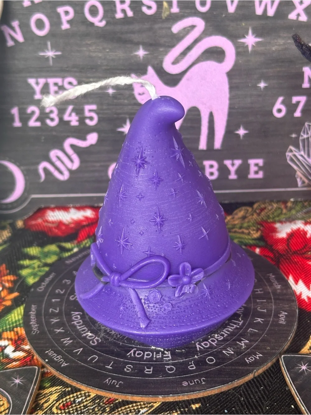 Purple Witch Hat Candle